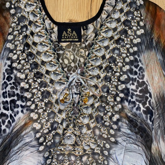 Asa Kaftans ‘Capri’ Short Kaftan. NWOT - Picture 8 of 16